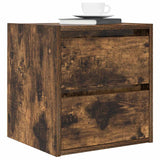 ZNTS Wall-mounted Bedside Cabinets 2 pcs Smoked Oak 38x34x40 cm 861256