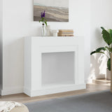 Fireplace Surround White 100x30x87.5 cm Engineered Wood 854562