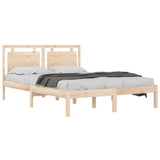 Bed Frame without Mattress 140x190 cm Solid Wood 3105515