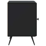 Bedside Cabinet Black 43 x 34.5 x 50 cm Engineered Wood 895487