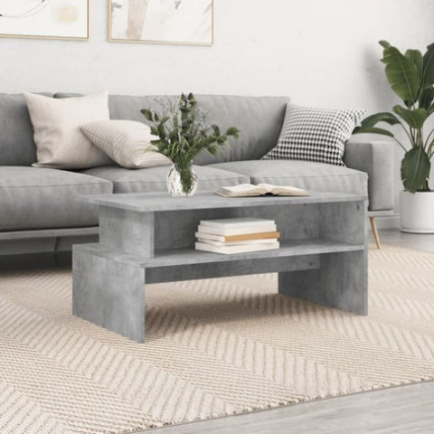 ZNTS Coffee Table Concrete Grey 90x55x42.5 cm Engineered Wood 834281