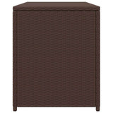 Garden Storage Box Brown 120x50x60 cm Poly Rattan 42499