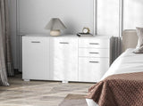 Sideboard, Modern Storage Cabinet with 2 Drawers, 3 Doors and Adjustable Shelves, Kitchen Cabinet T3398P341478