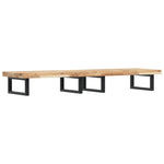 ZNTS Basin Shelf Wall Mounted Steel and Solid Wood Acacia 3302705