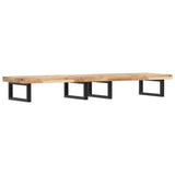 Basin Shelf Wall Mounted Steel and Solid Wood Acacia 3302701