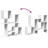 Room Divider Bookcase White 92x29x112 cm Engineered Wood 858120