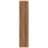 Room Divider Bookcase 4-Tier Artisan Oak 143.5x29x143.5 cm Engineered Wood 858002