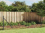 Wire Mesh Fence with Spike Anchors Anthracite 0.8x10 m 154256