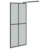 Walk-in Shower Screen 80x195 cm Dark Tempered Glass 151884