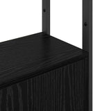 Book Cabinet Black Oak 40 x 24 x 161 cm Engineered Wood 883850