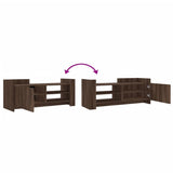 TV Cabinet Brown Oak 100x35x40 cm Engineered Wood 848380