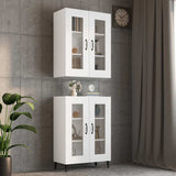 Hanging Wall Cabinet White 69.5x34x90 cm 812285