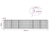 Gabion with 3.5 mm Wire and 10x10 cm Mesh 600x30x150 cm 3463230