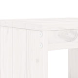 5 Piece Garden Dining Set White Solid Wood Pine 3157710