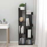 Book Cabinet Black 48x25.5x140 cm Engineered Wood 808910