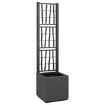 Garden Planter Anthracite 36 x 36 x 140 cm Polypropylene 42006500