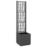 Garden Planter Anthracite 36 x 36 x 140 cm Polypropylene 42006500
