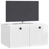 Wall-Mounted TV Cabinet High Gloss White 59.5 x 41 x 30 cm 897999