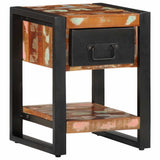 Bedside Cabinet Multicolour 35x34x45 cm Solid Wood Reclaimed 4013569