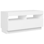 ZNTS TV Cabinet with LED Lights White 80x35x40 cm 804445