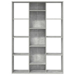 Room Divider/Book Cabinet Concrete Grey 100x24x140 cm Engineered Wood 800445