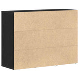 Sideboard Black Oak 88x30x64 cm Engineered Wood 862446