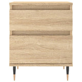 Bedside Cabinets 2 pcs Sonoma Oak 40x35x50 cm Engineered Wood 830659