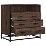 Drawer Cabinet Brown Oak 70x41x70 cm Engineered Wood 849088
