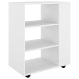 Storage Cabinet White Engineered wood Medium Rolling Cabinet 808449