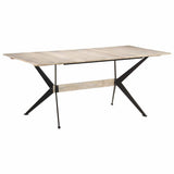 Dining Table 180x90x76 cm Solid Mango Wood 321688