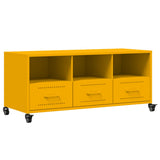 TV Cabinet Mustard Yellow 100.5x39x43.5 cm Steel 846695