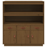 Highboard Honey Brown 100x40x108.5 cm Solid Wood Pine 820165