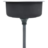 Kitchen Sink with Strainer and Trap Stainless Steel 145070