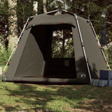 Fishing Tent 4-Person Brown Quick Release 4005330