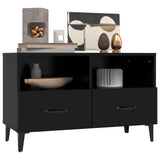 TV Cabinet Black 80x36x50 cm Engineered Wood 812592