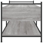 ZNTS Coffee Table Grey Sonoma 99x50x50 cm Engineered Wood 833963