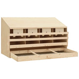 170657 Chicken Laying Nest 4 Compartments 106x40x59 cm Solid Pine Wood