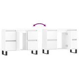 Bathroom Cabinet White 80x33x60 cm Engineered Wood 831660