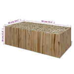 ZNTS Coffee Table Genuine Teak 90x50x30 cm 244556