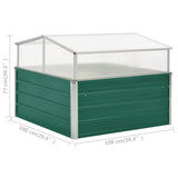 47020 Greenhouse Green 100x100x77 cm Galvanised Steel