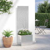 Garden Privacy Screen Sliver 50 x 150 cm Stainless steel 876459
