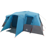 Family Tent Tunnel 16-Person Blue Waterproof 94708