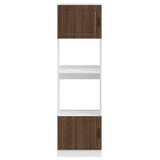 Oven Cabinets 2 pcs Porto Brown Oak Engineered Wood 3315058