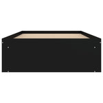 ZNTS Bed Frame without Mattress Black 100x200 cm 3203832