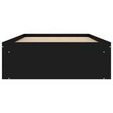 ZNTS Bed Frame without Mattress Black 100x200 cm 3203832