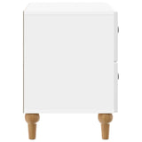 Bedside Cabinet with Drawer High Gloss White 62 x 34.5 x 48 cm 894089