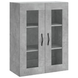Highboard Concrete Grey 69.5x34x180 cm Engineered Wood 3198373