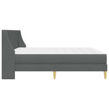Bed Frame with Mattress Dark Grey 180 x 200 cm Fabric 3415236