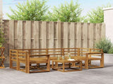 Outdoor Sofa Set 7 pcs Natural Solid Acacia Wood 3366082