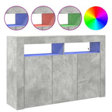 Sideboard Concrete Grey 116 x 30 x 75 cm Engineered Wood 3333879